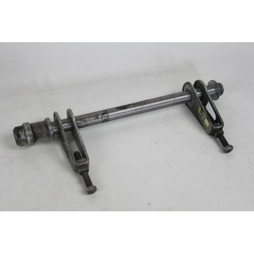 REAR WHEEL PIN + CHAIN ADJUSTERS
