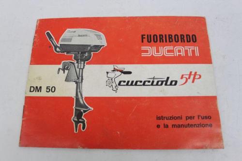 DUCATI CUCCIOLO 5HP USE AND MAINTENANCE MANUAL