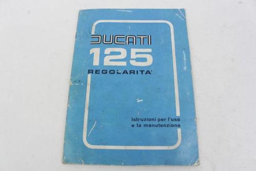 DUCATI 125 REGOLARITA USE AND MAINTENANCE MANUAL