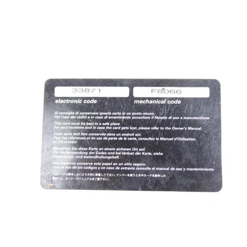 INSTRUMENT CONTROL UNIT KEY KIT