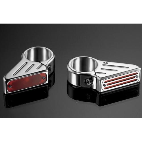 DPM ALUMINUM FRONT INDICATORS FOR 41 MM FORK STEMS CUSTOM MOTORCYCLE