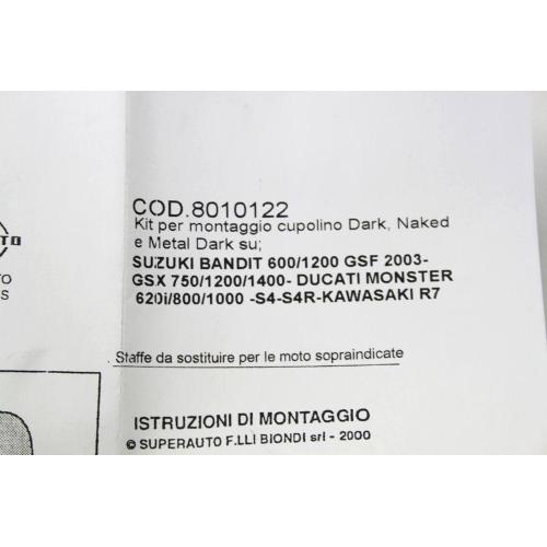 BIONDI DARK WINDSCREEN MOUNTING BRACKET KIT